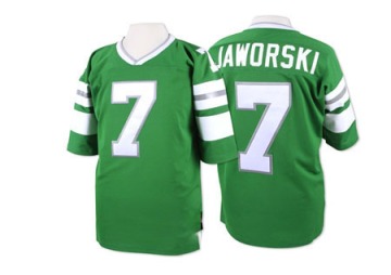 Ron Jaworski Men's Green Authentic Throwback Jersey