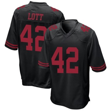 Ronnie Lott Youth Black Game Alternate Jersey
