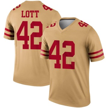 Ronnie Lott Youth Gold Legend Inverted Jersey