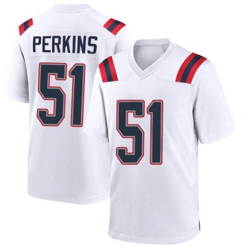 Ronnie Perkins Youth White Game Jersey