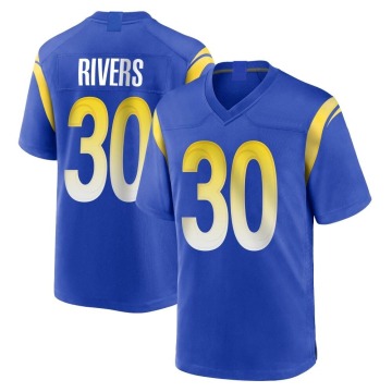 Ronnie Rivers Men's Royal Game Alternate Jersey