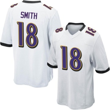 Roquan Smith Men's White Game Jersey