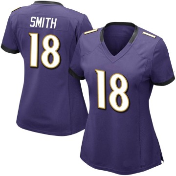 Roquan Smith Women's Purple Limited Team Color Vapor Untouchable Jersey