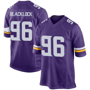 Ross Blacklock Men's Purple Game Team Color Jersey