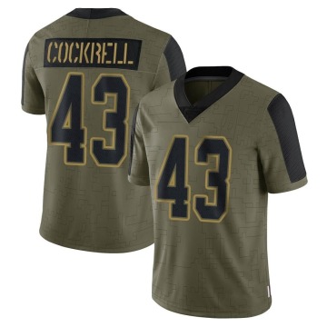 Ross Cockrell Men's Olive Limited 2021 Salute To Service Jersey