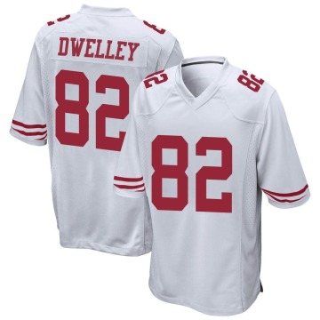 Ross Dwelley Youth White Game Jersey