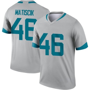 Ross Matiscik Youth Legend Silver Inverted Jersey
