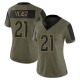 Russ Yeast Women's Olive Limited 2021 Salute To Service Jersey