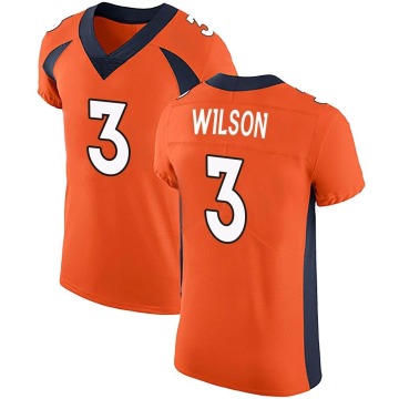 Russell Wilson Men's Orange Elite Team Color Vapor Untouchable Jersey