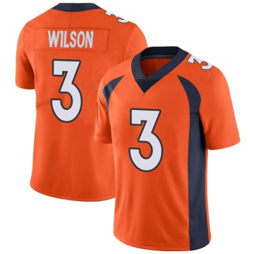 Russell Wilson Men's Orange Limited Team Color Vapor Untouchable Jersey