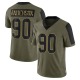 Ryder Anderson Youth Olive Limited 2021 Salute To Service Jersey