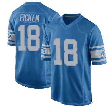 Sam Ficken Youth Blue Game Throwback Vapor Untouchable Jersey