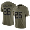 Samuel Womack III Men's Olive Limited 2022 Salute To Service Jersey