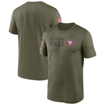 San Francisco 49ers Men's Olive Legend 2022 Salute to Service Team T-Shirt