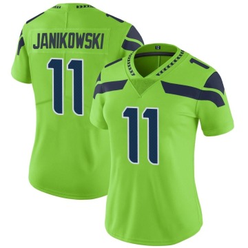 Sebastian Janikowski Women's Green Limited Color Rush Neon Jersey