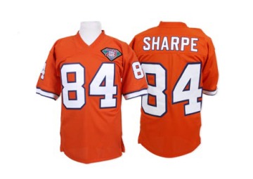 Shannon Sharpe Men's Orange Authentic Throwback Jersey