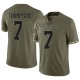 Shaq Thompson Men's Olive Limited 2022 Salute To Service Jersey