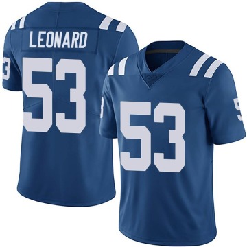 Shaquille Leonard Youth Royal Limited Team Color Vapor Untouchable Jersey