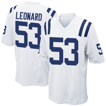 Shaquille Leonard Youth White Game Jersey
