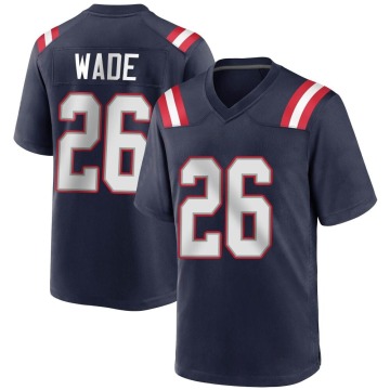 Shaun Wade Youth Navy Blue Game Team Color Jersey