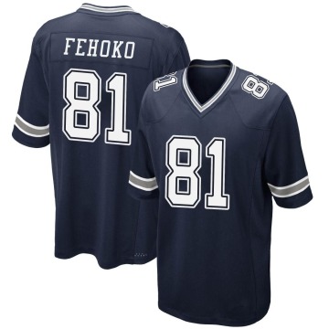 Simi Fehoko Youth Navy Game Team Color Jersey