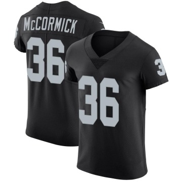 Sincere McCormick Men's Black Elite Team Color Vapor Untouchable Jersey