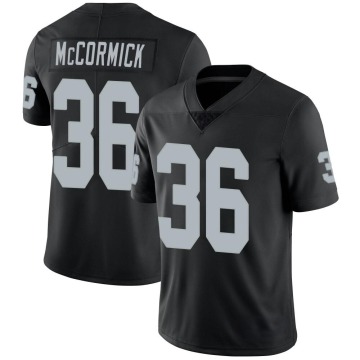 Sincere McCormick Men's Black Limited Team Color Vapor Untouchable Jersey