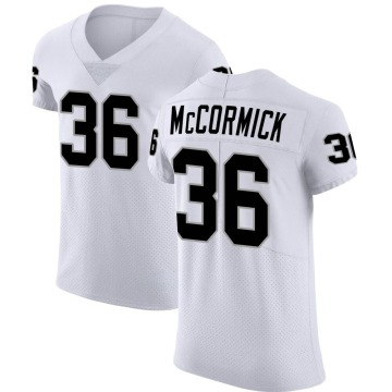 Sincere McCormick Men's White Elite Vapor Untouchable Jersey