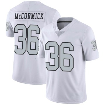 Sincere McCormick Men's White Limited Color Rush Jersey