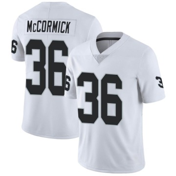 Sincere McCormick Men's White Limited Vapor Untouchable Jersey