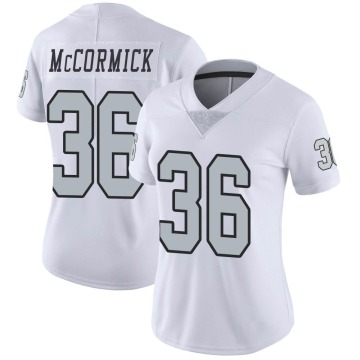 Sincere McCormick Women's White Limited Color Rush Jersey
