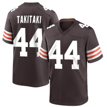 Sione Takitaki Youth Brown Game Team Color Jersey