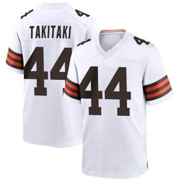 Sione Takitaki Youth White Game Jersey