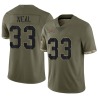 Siran Neal Men's Olive Limited 2022 Salute To Service Jersey
