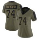 Spencer Burford Women's Olive Limited 2021 Salute To Service Jersey