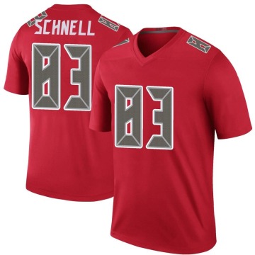 Spencer Schnell Men's Red Legend Color Rush Jersey