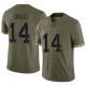 Stefon Diggs Men's Olive Limited 2022 Salute To Service Jersey