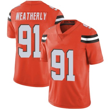 Stephen Weatherly Men's Orange Limited Alternate Vapor Untouchable Jersey