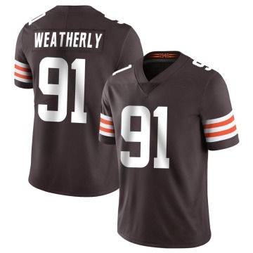 Stephen Weatherly Youth Brown Limited Team Color Vapor Untouchable Jersey