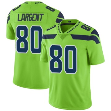 Steve Largent Men's Green Limited Color Rush Neon Jersey