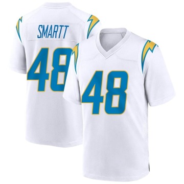 Stone Smartt Youth White Game Jersey