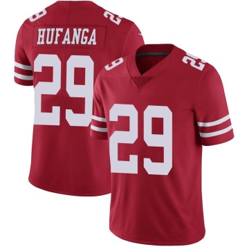 Talanoa Hufanga Youth Red Limited Team Color Vapor Untouchable Jersey