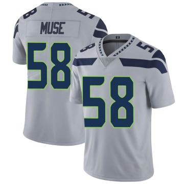 Tanner Muse Youth Gray Limited Alternate Vapor Untouchable Jersey