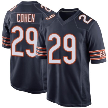 Tarik Cohen Youth Navy Game Team Color Jersey
