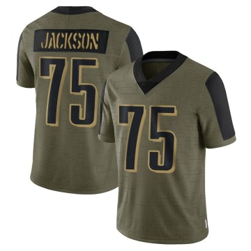 Tarron Jackson Youth Olive Limited 2021 Salute To Service Jersey