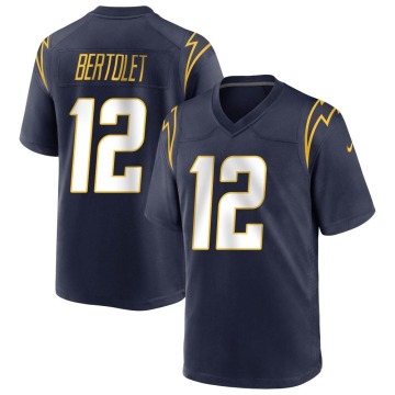 Taylor Bertolet Youth Navy Game Team Color Jersey