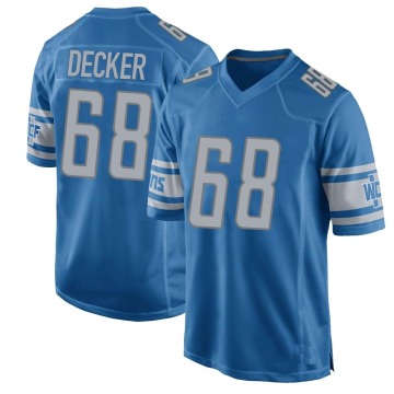 Taylor Decker Youth Blue Game Team Color Jersey