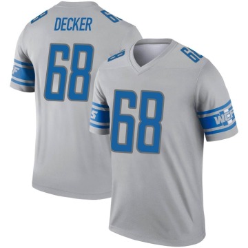 Taylor Decker Youth Gray Legend Inverted Jersey