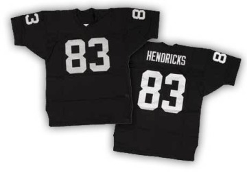 Ted Hendricks Men's Black Authentic Team Color Throwback Jersey