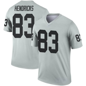 Ted Hendricks Youth Legend Inverted Silver Jersey